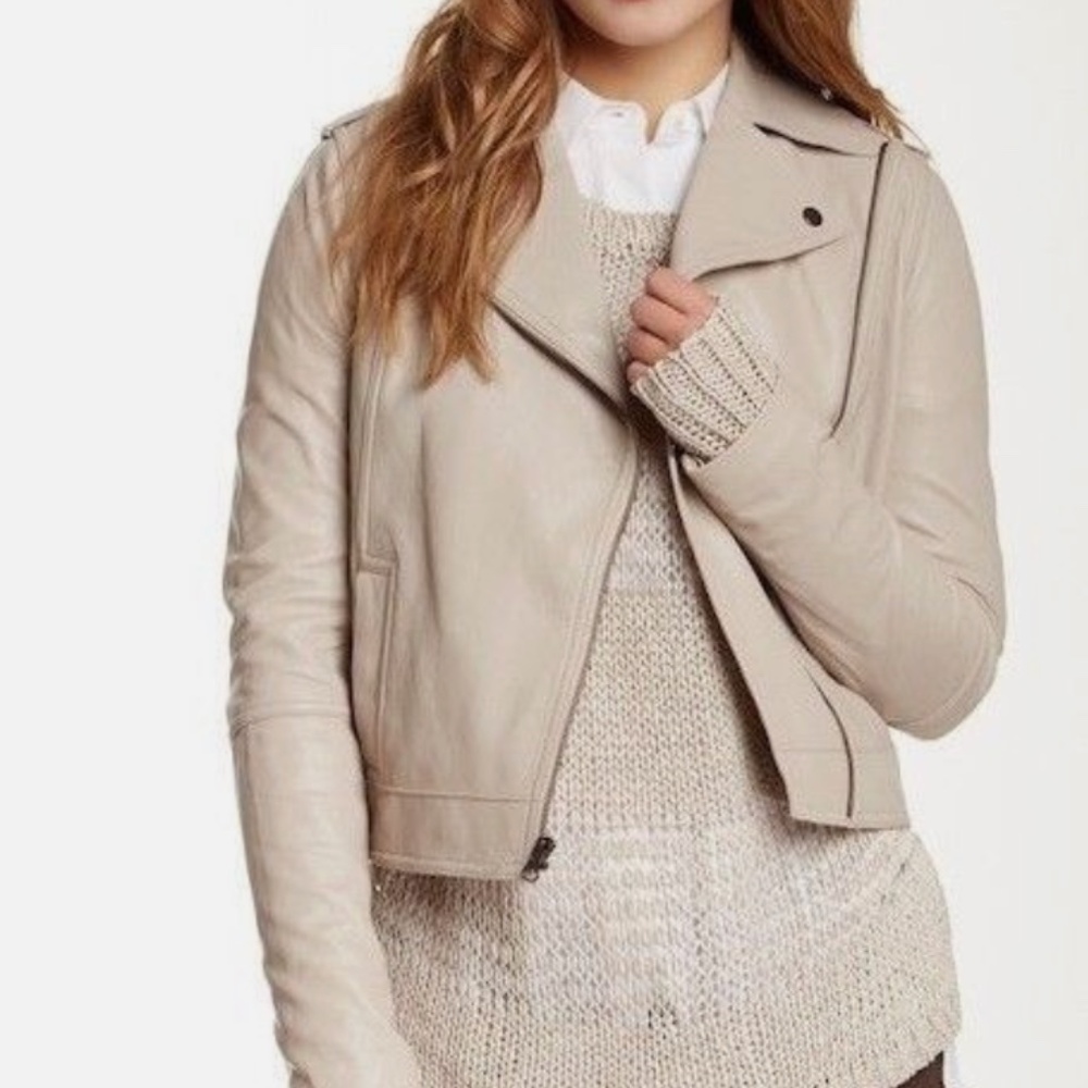 Vince Leather Biker Jacket